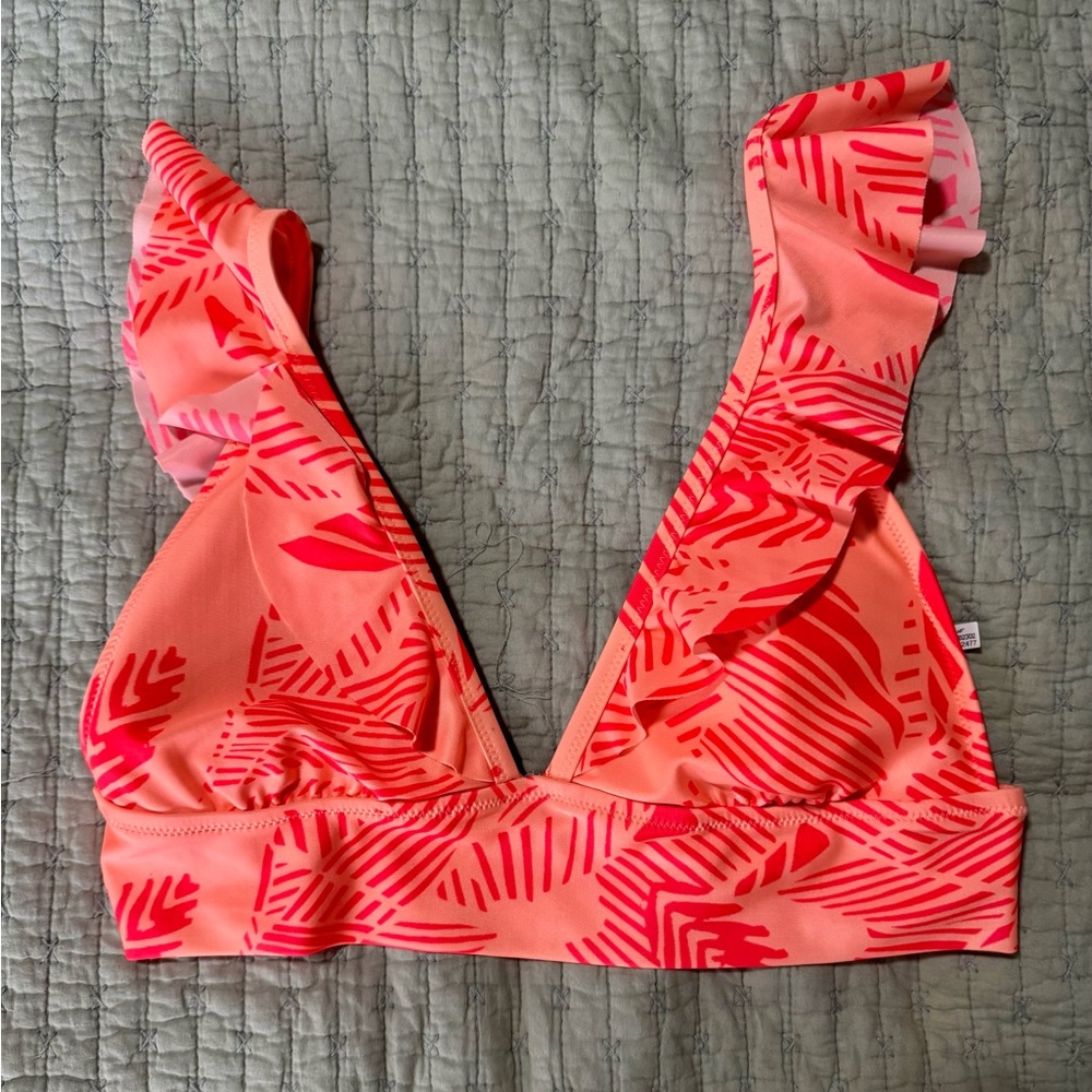 Aerie Vibrant Coral Bikini Top